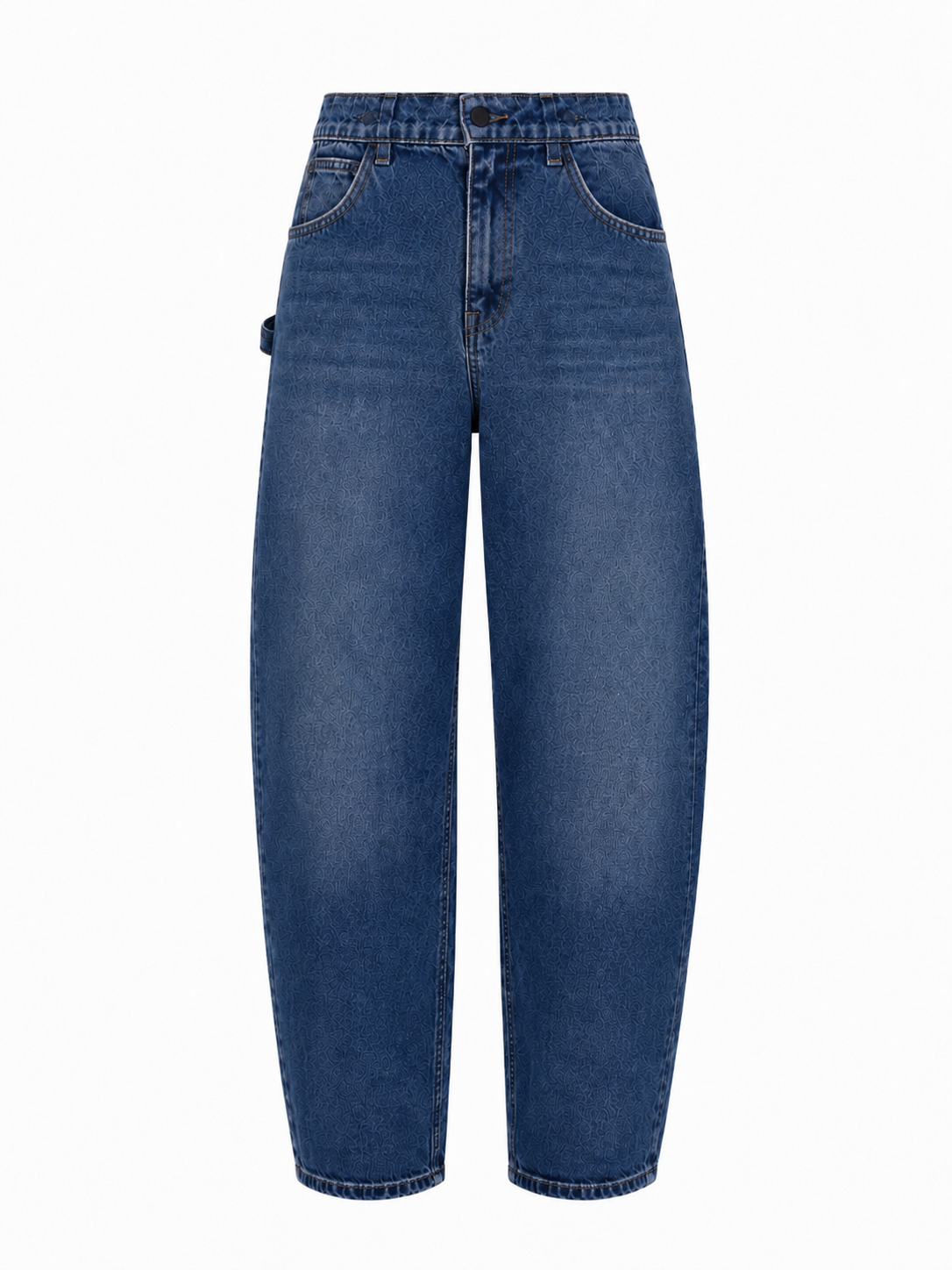 Jeansy banana Medium Blue