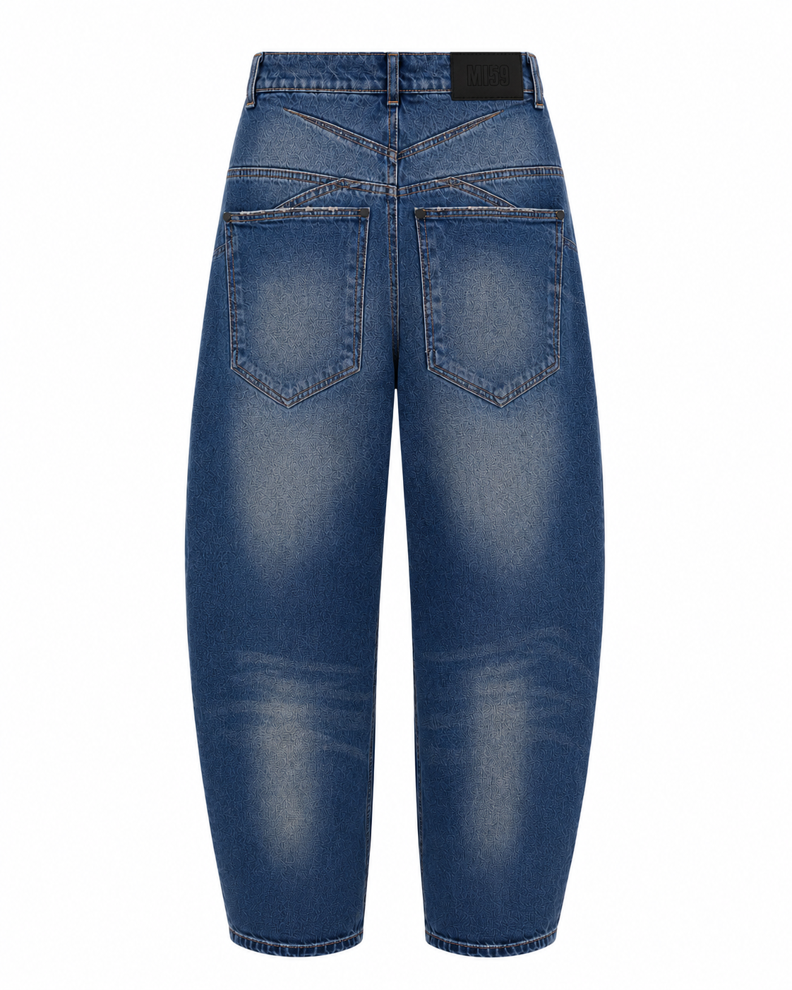 Jeansy banana Medium Blue