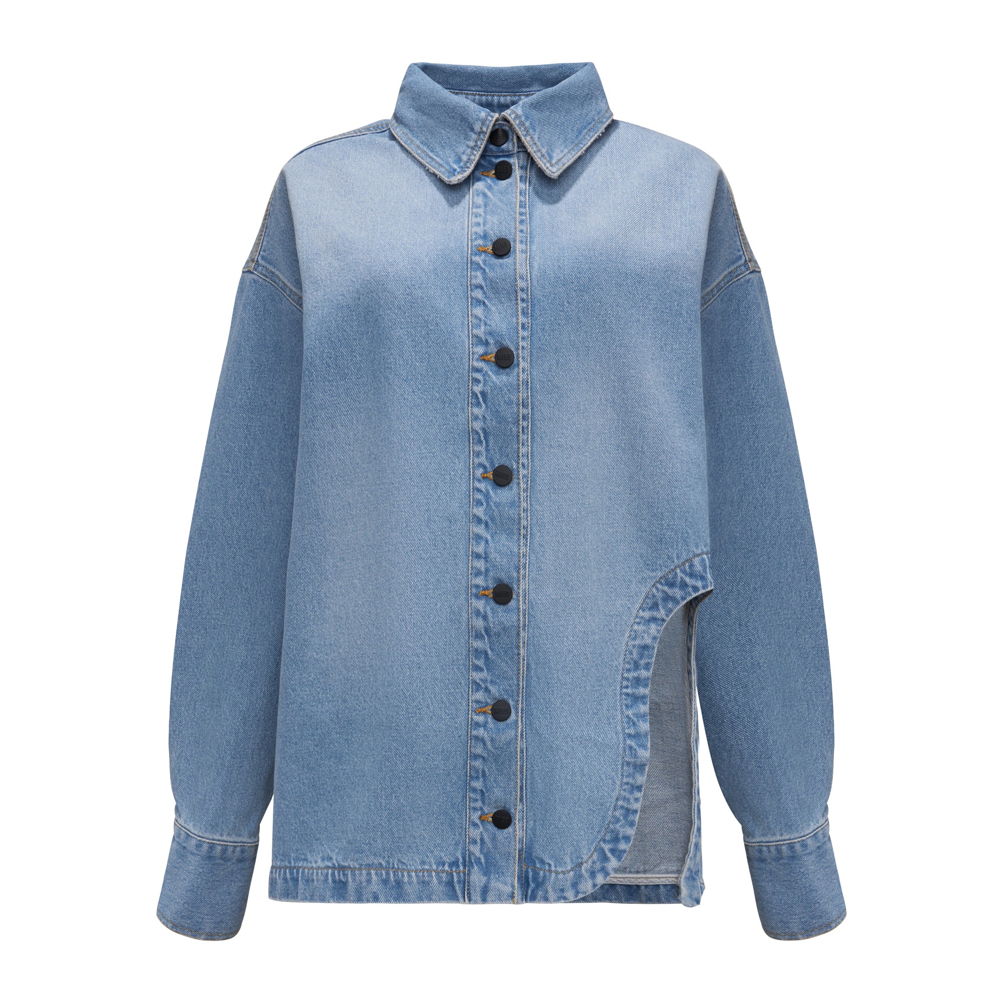 Koszula / Light Blue / z wycięciem